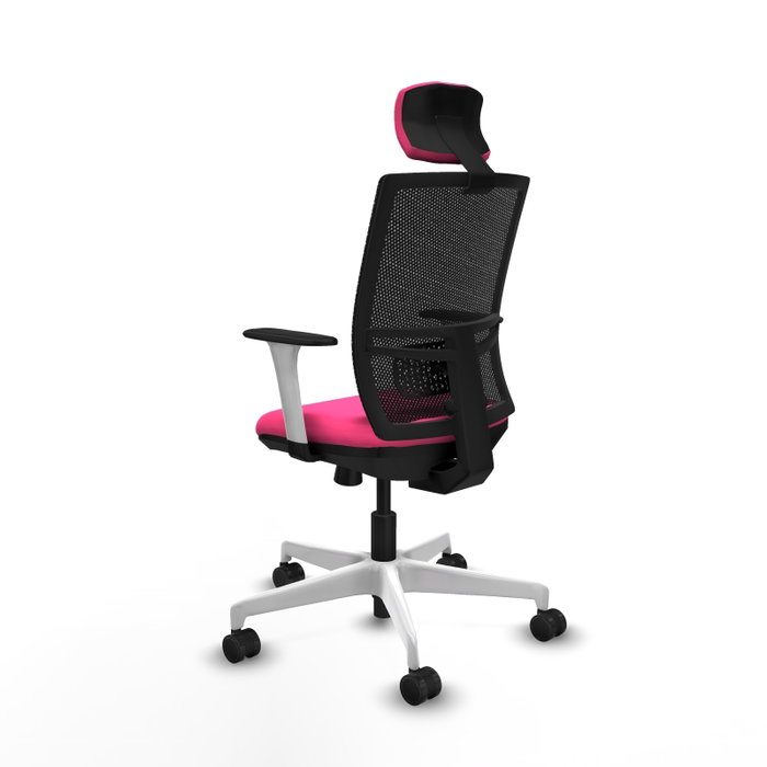 PIQUERAS Y CRESPO Silla de oficina Yunquera Rosa y Negro PIQUERAS Y CRESPO Silla de oficina Yunquera Rosa y Negro