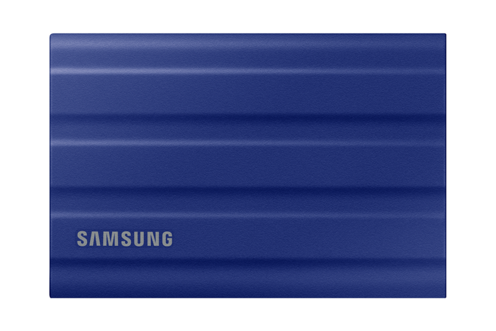 SAMSUNG T7 Shield 1 TB USB-C 3.2 Gen 2 SSD Portátil, Resistente al Agua y Polvo IP65, NVMe, Lectura 1050 MB/s, Azul, MU-PE1T0R SAMSUNG T7 Shield 1 TB USB-C 3.2 Gen 2 SSD Portátil, Resistente al Agua y Polvo IP65, NVMe, Lectura 1050 MB/s, Azul, MU-PE1T0R