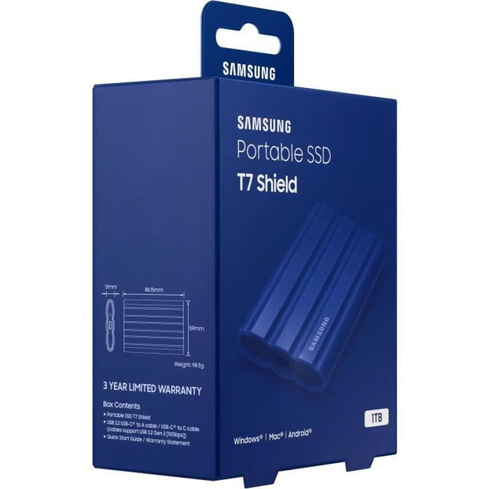 Samsung T7 Shield 1 TB Azul