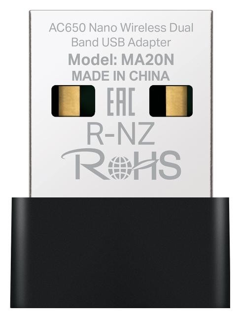 Mercusys Adaptador USB de Red MA20N 433Mbps