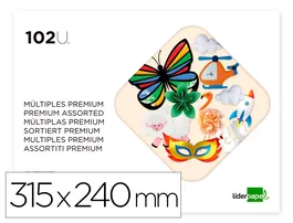 Liderpapel Bloc Trabajos Manuales Premium 240x315mm 102 Hojas Colores Surtidos