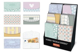 SENFORT Expositor de 36 Sobres Decorados para Regalar Dinero