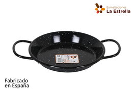 La Estrella Paellera Valenciana Jaspeada 20 cm para 1 Ración (8 Unidades)