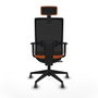 PIQUERAS Y CRESPO Silla de oficina Horna Naranja y Negro