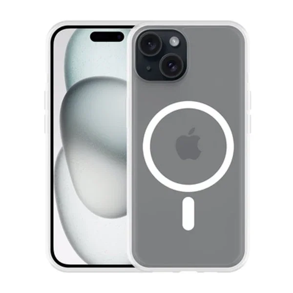 Just in Case Funda para iPhone 15 Transparente MagSafe Compatible con Anillo Magnético - TPU Resistente a Golpes y Rayones - Modelo 8305923