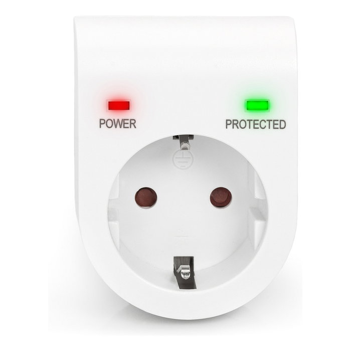 Digitus Adaptador de protección contra sobretensión Blanco