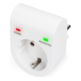 Digitus Adaptador de protección contra sobretensión Blanco