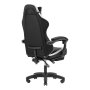 Mars Gaming Silla Gamer MGCXFGRBL Negra y Blanca Reclinable Reposabrazos Ajustable Reposapiés con Cojines