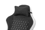 Mars Gaming MGC-X Silla Gaming Ergonómica Reclinable con Reposapiés Extensible, Cojines Lumbar y Cervical - Negro y Blanco