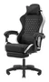 Mars Gaming MGC-X Silla Gaming Ergonómica Reclinable con Reposapiés Extensible, Cojines Lumbar y Cervical - Negro y Blanco