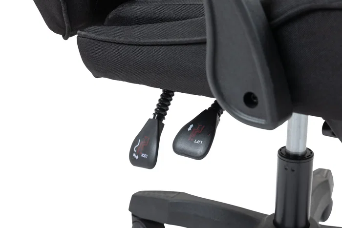 Mars Gaming MGC-X Silla Gaming Ergonómica Reclinable con Reposapiés Extensible, Cojines Lumbar y Cervical - Negro y Blanco