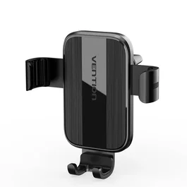 Vention KCTB0 Soporte Pasivo para Smartphone de Coche con Sujeción Automática y Clip para Rejilla de Ventilación - Negro, Compatible Teléfonos 4.7" a 7.2"