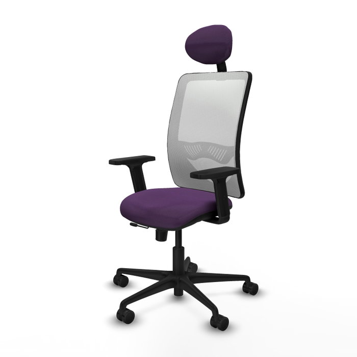 PIQUERAS Y CRESPO Silla de oficina Zulema Morada y Blanca