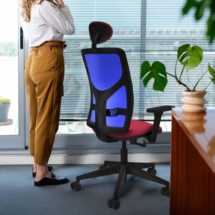 PIQUERAS Y CRESPO Silla de oficina Motilla con mecanismo Sincro, Azul cielo y Blanco PIQUERAS Y CRESPO Silla de oficina Motilla con mecanismo Sincro, Azul cielo y Blanco