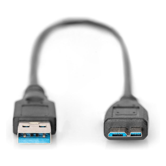 Digitus Cable USB 3.2 Gen 1 (3.1 Gen 1) USB-A Macho a Micro-USB B Macho, 0.25 m, Longitud 25 cm, Negro Digitus Cable USB 3.2 Gen 1 (3.1 Gen 1) USB-A Macho a Micro-USB B Macho, 0.25 m, Longitud 25 cm, Negro