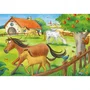 Ravensburger Rompecabezas Infantil Vakantie op de Manege - 2 Puzzles de 12 Piezas - Animales, Caballos, Granja - RAV4005556051786