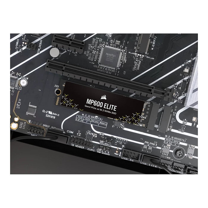 Corsair MP600 ELITE 2TB M.2 2280 PCIe 4.0 x4 NVMe SSD - Cifrado AES 256-bit (CSSD-F2000GBMP600ENH)