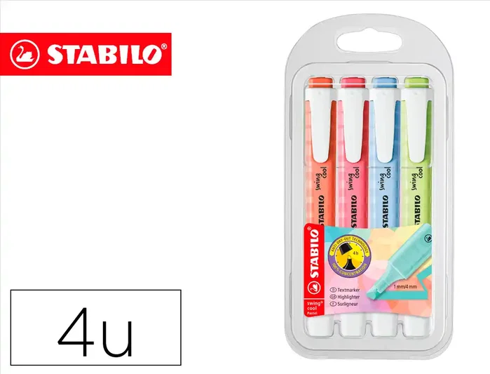 Stabilo Swing Cool Pastel Marcadores Fluorescentes Surtidos