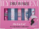 Emily In Paris Lip Balm Gift Set 5 x 4g Raspberry + Matcha + Mint + 2 x Vanilla