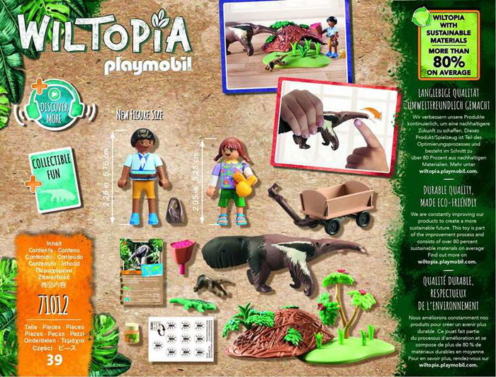 Playmobil Wiltopia Cuidado del Oso Hormiguero 13032818 Edad minima recomendada: 0 meses