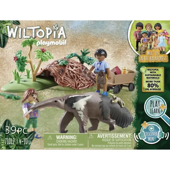 Playmobil Wiltopia Cuidado del Oso Hormiguero