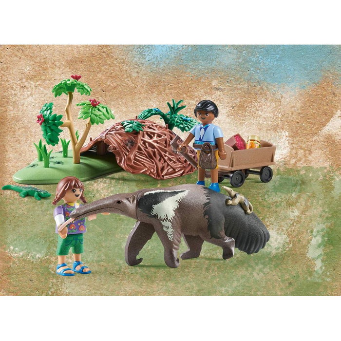 Playmobil Wiltopia Cuidado del Oso Hormiguero