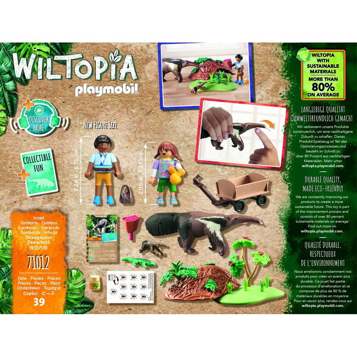 Playmobil Wiltopia Cuidado del Oso Hormiguero