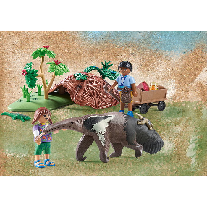 Playmobil Wiltopia Cuidado del Oso Hormiguero
