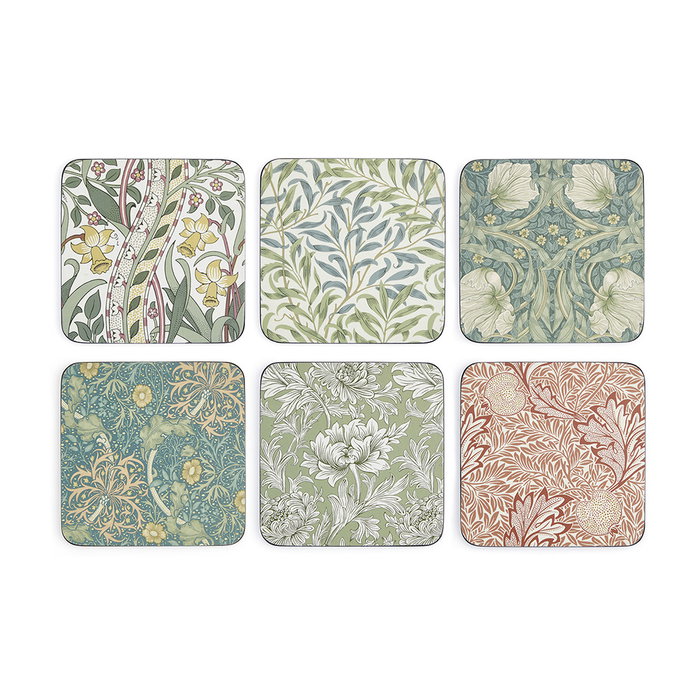 Spode Set 6 Posavasos Colección Morris & Co 10,5x10,5 cm Spode Set 6 Posavasos Colección Morris & Co 10,5x10,5 cm