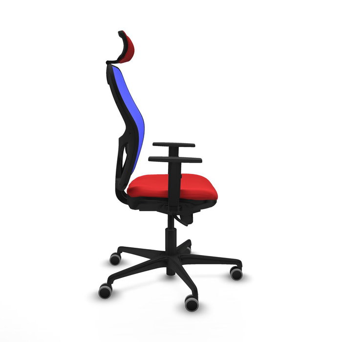 PIQUERAS Y CRESPO Silla de oficina Jorquera con mecanismo Sincro, Rojo y Azul PIQUERAS Y CRESPO Silla de oficina Jorquera con mecanismo Sincro, Rojo y Azul