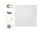 NOBO Pizarra blanca magnética modular sin marco 450 x 450 mm