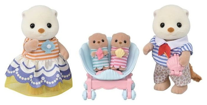 Epoch Toys Sylvanian Families: Familia de Nutrias Marinas Conjunto Epoch Toys Sylvanian Families: Familia de Nutrias Marinas Conjunto