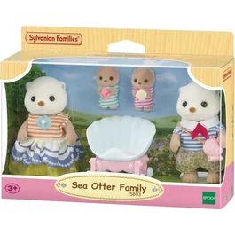 Epoch Toys Sylvanian Families: Familia de Nutrias Marinas Conjunto