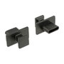 DeLOCK 64015 Cubierta antipolvo para USB Tipo C, 10 unidades, Negro