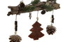 DKD Home Decor Decoracion Colgante Navidad Alpina Multicolor 2 Unidades