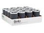 Berilo Vaso Multiuso Plástico Antracita 7.5x11.5x7.5 cm (Set de 32)