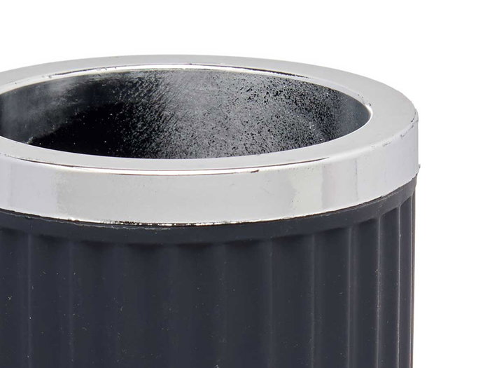 Berilo Vaso Multiuso Plástico Antracita 7.5x11.5x7.5 cm (Set de 32)