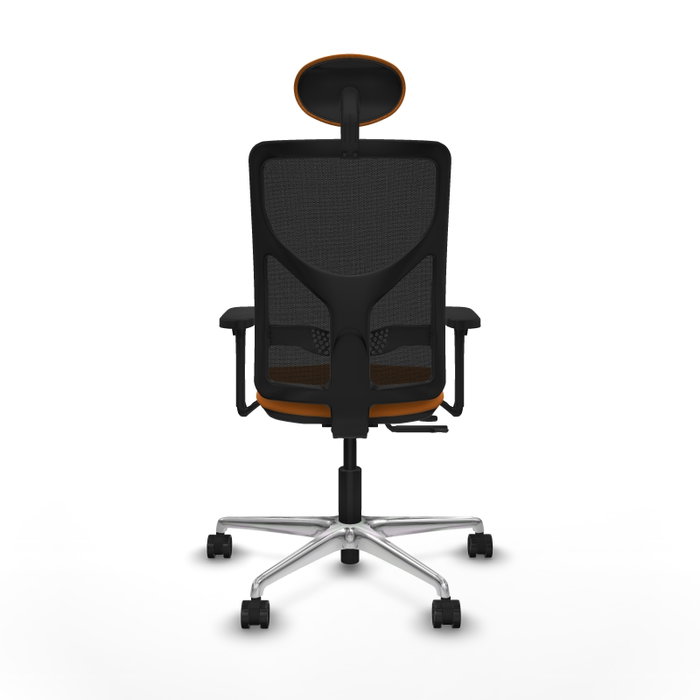 PIQUERAS Y CRESPO Silla de oficina Motilla Naranja y Negro PIQUERAS Y CRESPO Silla de oficina Motilla Naranja y Negro
