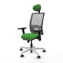 PIQUERAS Y CRESPO Silla de oficina Zulema Verde con malla Gris