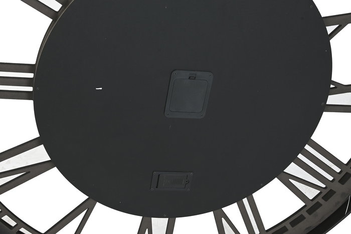 DKD Home Decor Reloj de Pared Loft Negro Dorado 100 x 9 x 100 cm