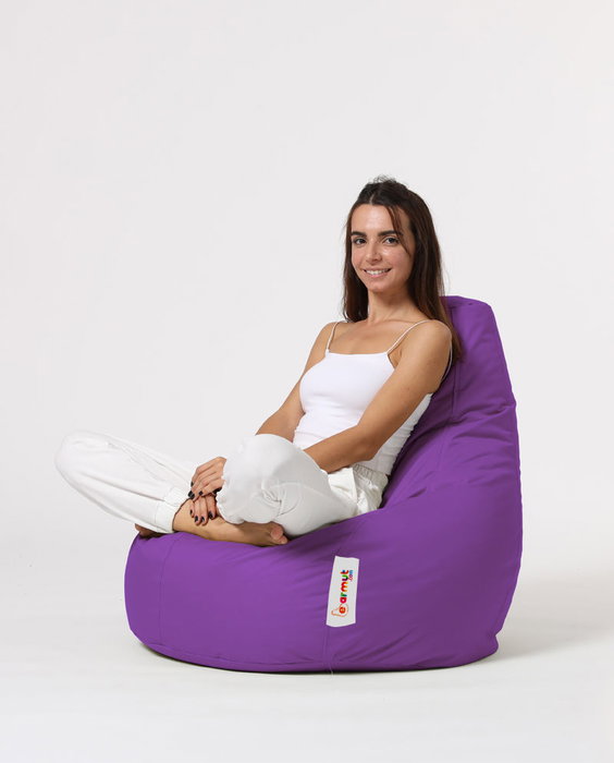Atelier Del Sofa Drop L Puf de Jardín Morado 80x80x33 cm Comodidad y Estilo para Exteriores