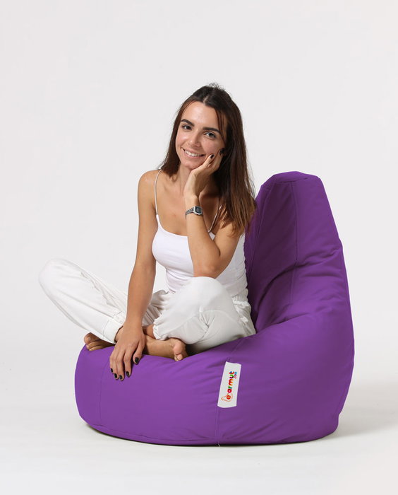 Atelier Del Sofa Drop L Puf de Jardín Morado 80x80x33 cm Comodidad y Estilo para Exteriores