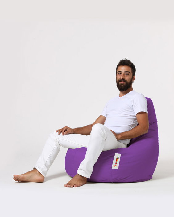 Atelier Del Sofa Drop L Puf de Jardín Morado 80x80x33 cm Comodidad y Estilo para Exteriores