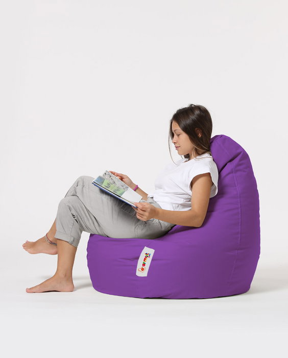 Atelier Del Sofa Drop L Puf de Jardín Morado 80x80x33 cm Comodidad y Estilo para Exteriores