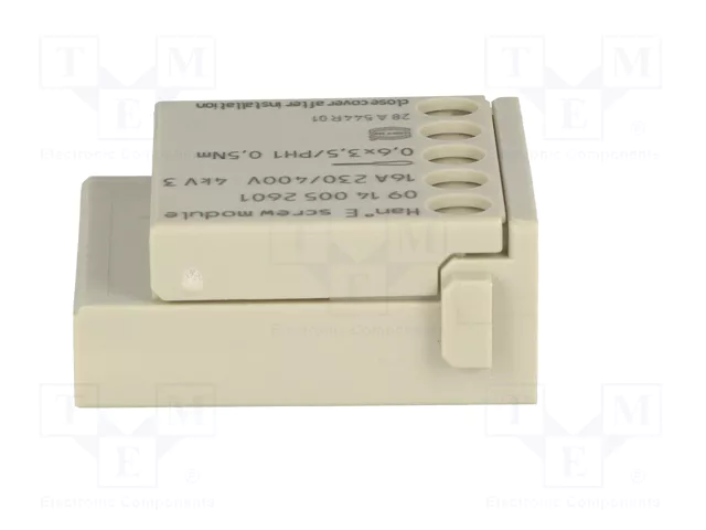 HARTING Han E Screw module-M módulo macho HDC 5 pines