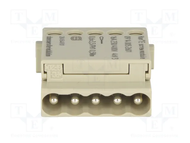 HARTING Han E Screw module-M módulo macho HDC 5 pines