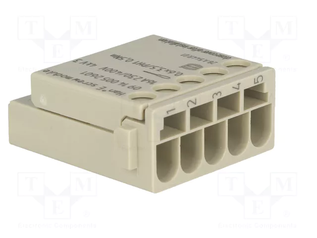 HARTING Han E Screw module-M módulo macho HDC 5 pines