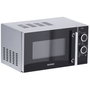 Severin MW 7771 microondas 2 en 1 con función de grill, negro/plateado