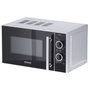 Severin MW 7771 microondas 2 en 1 con función de grill, negro/plateado