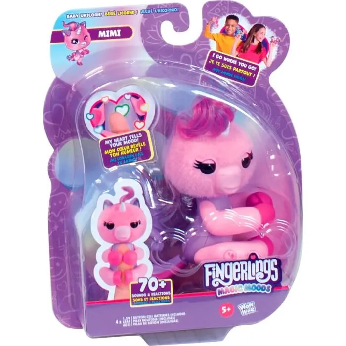 Lansay Unicornio Mimi Fingerlings Magic Moods Juego de Tiempo de Juego - LAN3181860188095 - A partir de 5 años Lansay Unicornio Mimi Fingerlings Magic Moods Juego de Tiempo de Juego - LAN3181860188095 - A partir de 5 años